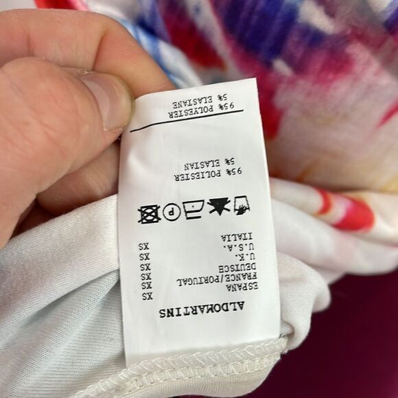 Aldo+Martins Colorfull Top XS Padded Shoulders Super soft textile - Picture 6 of 11